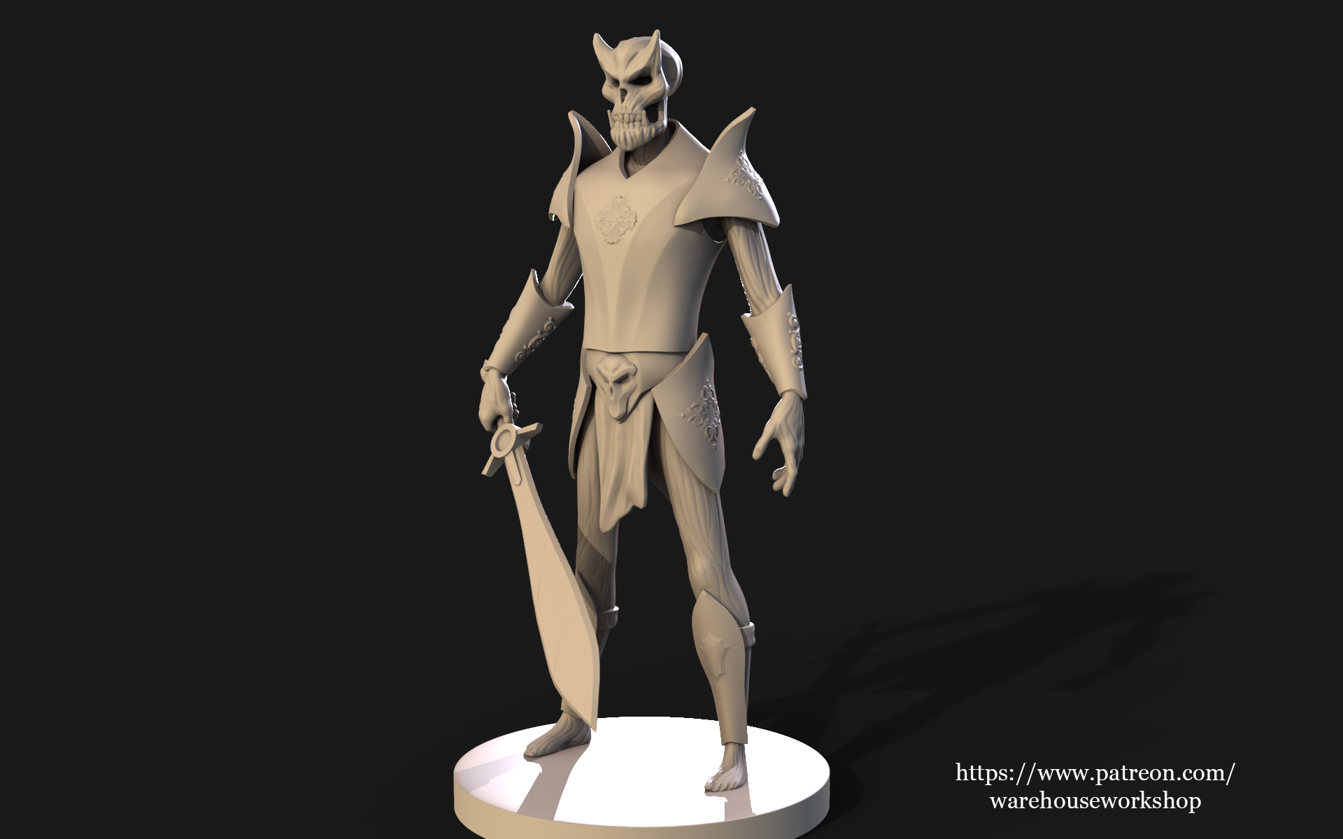 Miniatura 2 do modelo 3D Skeleton Warrior