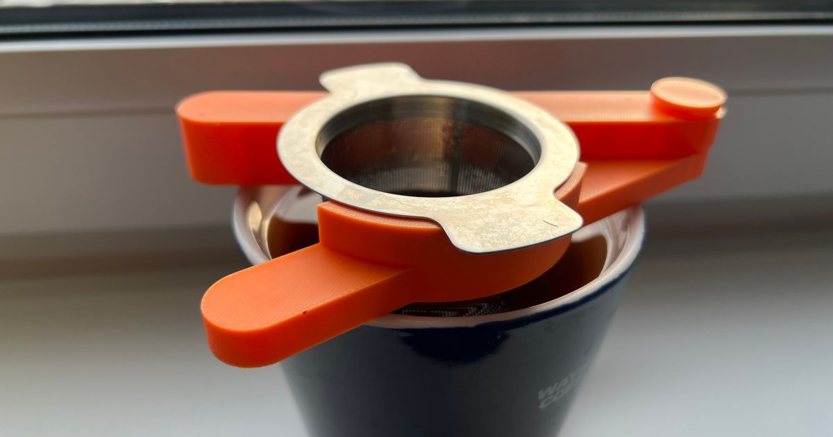 Tea strainer for large cups by PrintedGuy Download free STL model