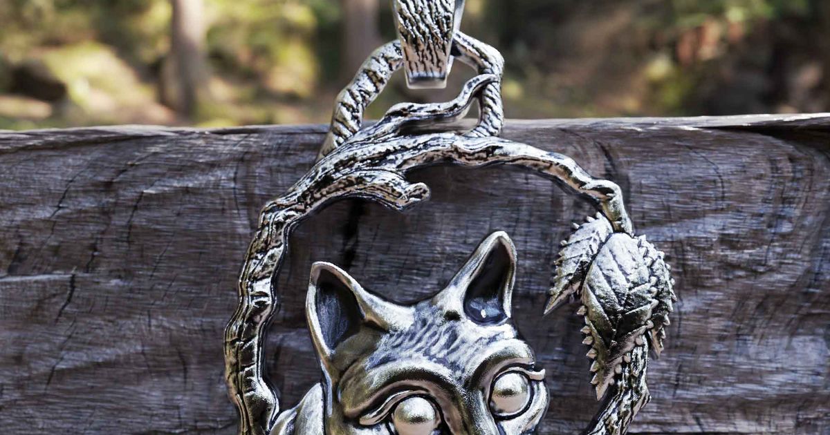 Cat pendant 3d jewelry model by j r my therrien download free stl
