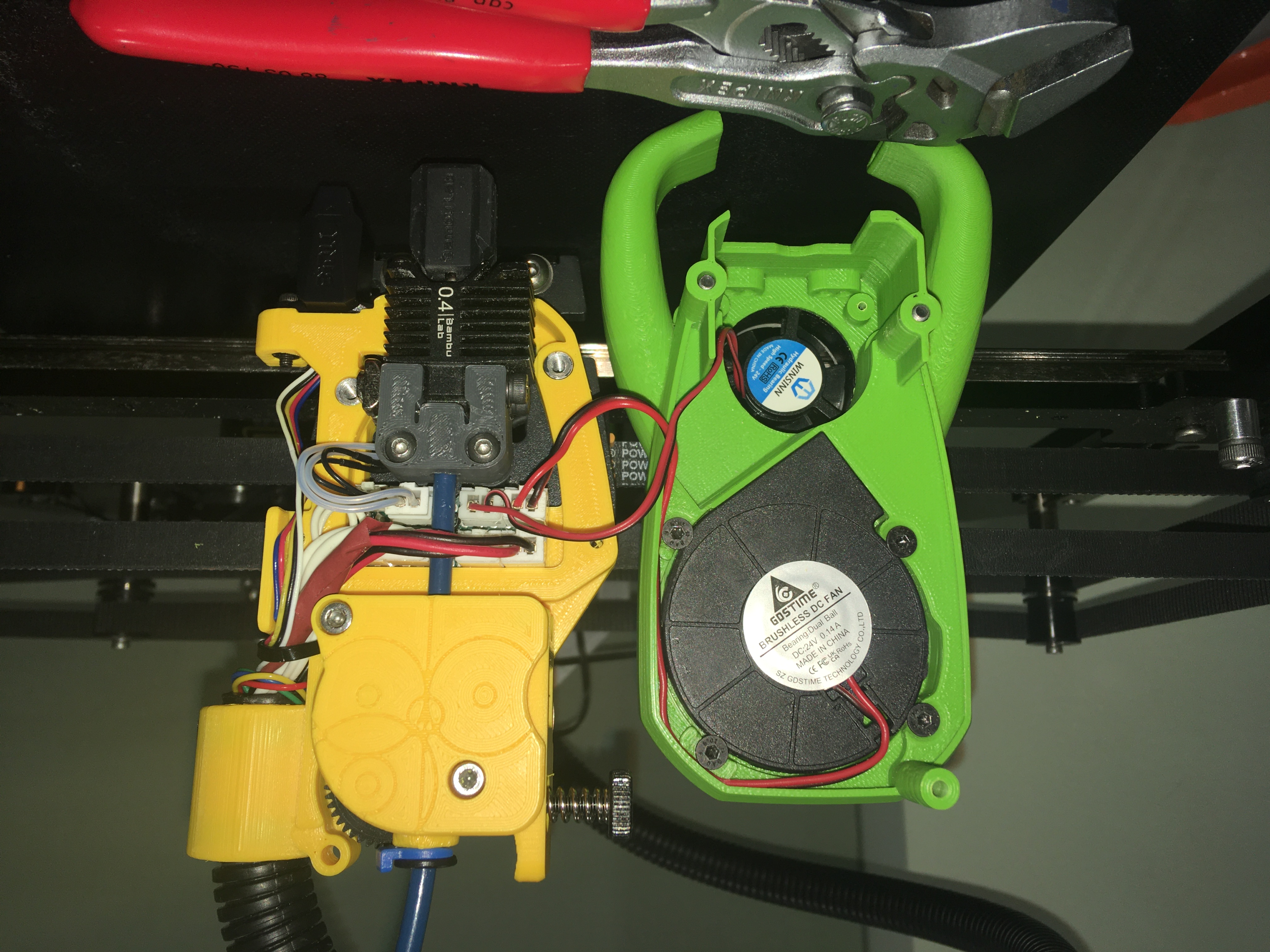 Thunder 7, Ender 7, Budget Integrated HGX direct drive extruder & Bambu Hot End Toolhead.