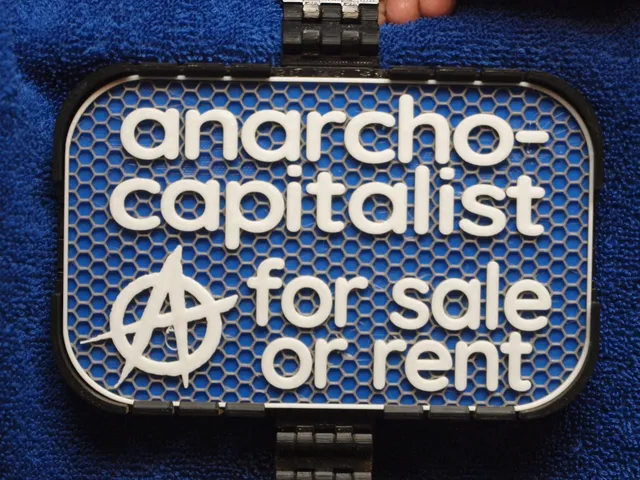Anarchocapitalist sign