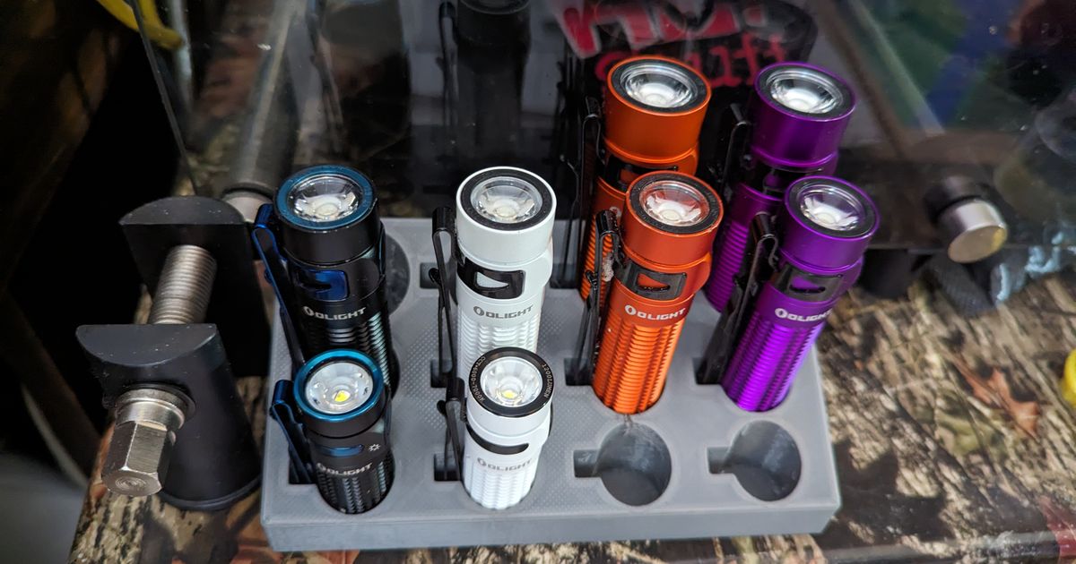 Olight Baton 3 holder/display by james holt | Download free STL model ...