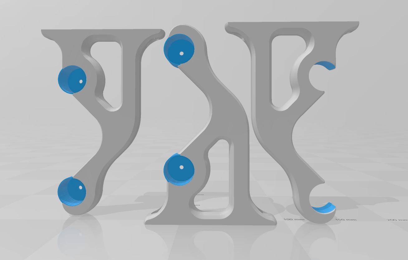 Left right and center filament shelf brackets by Steve S. Download