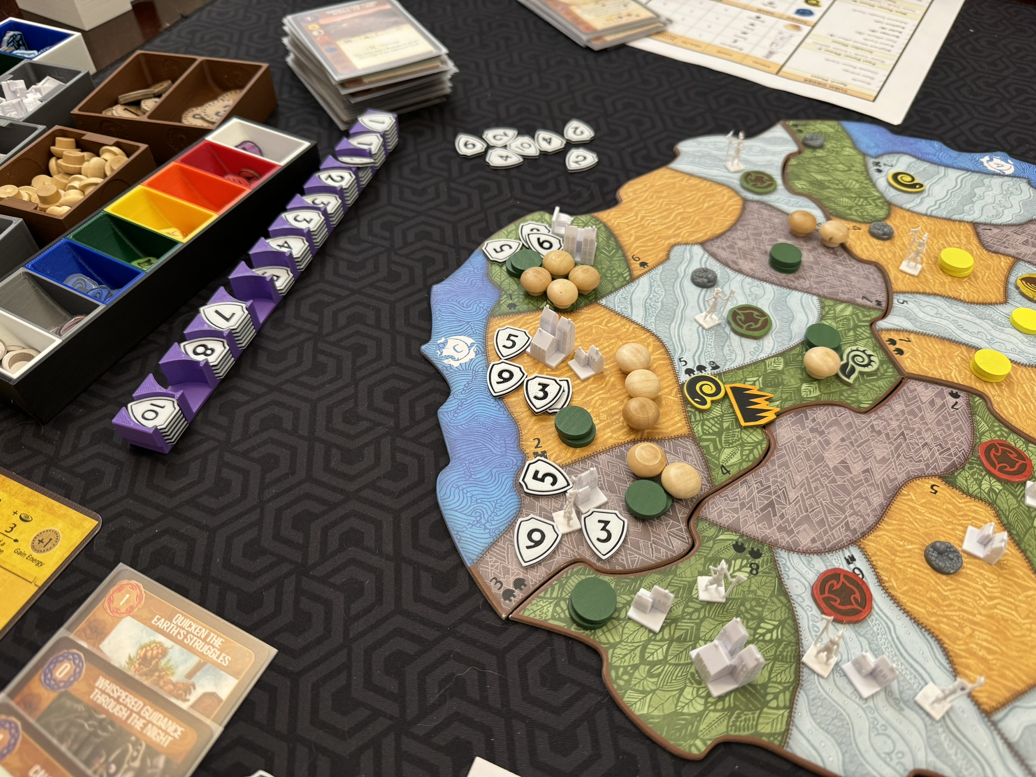 Spirit Island - Defense Tray and Remixed Fear Tray