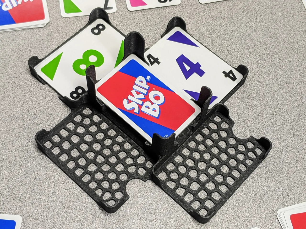 Skip Bo Card Rack, 4 Place Skip Bo Game Card Rack, Playing Card