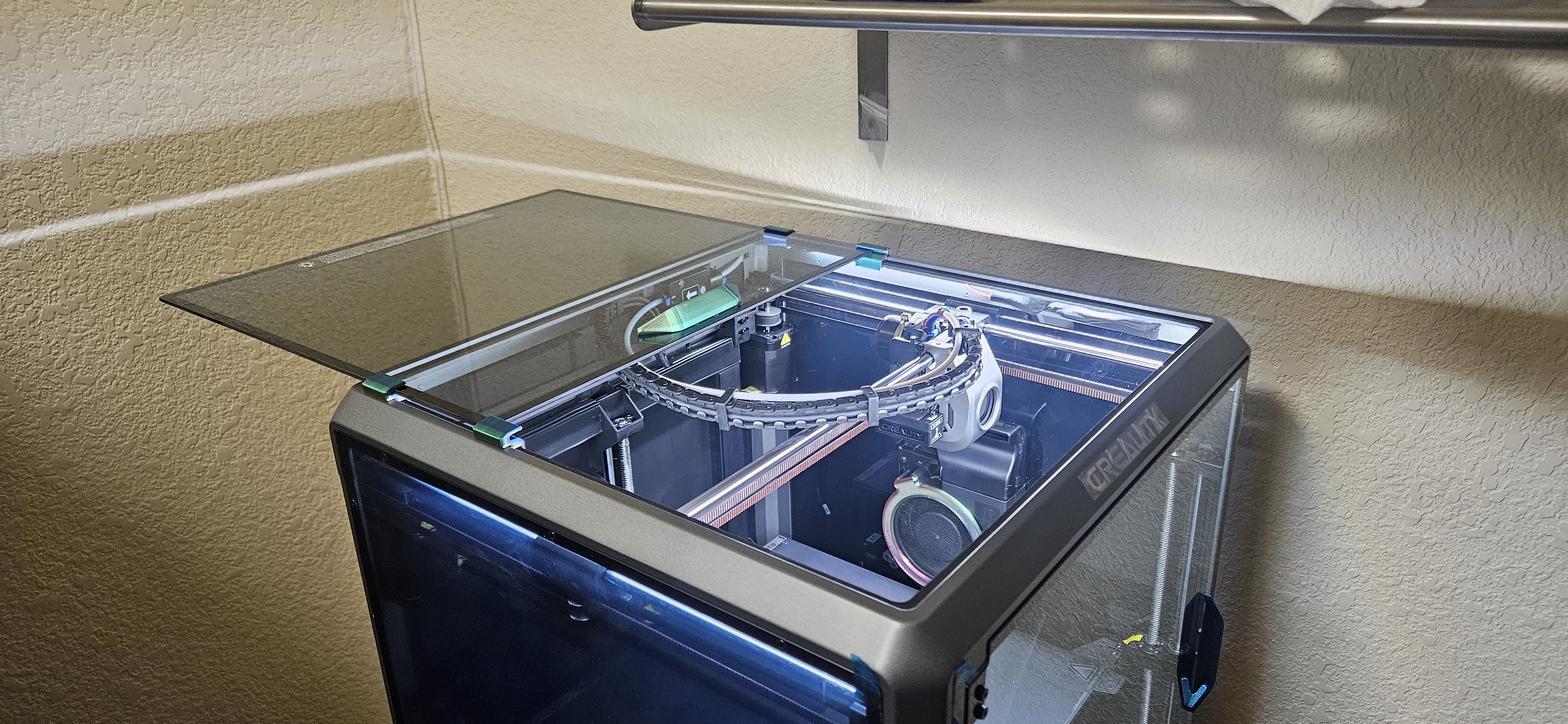 CREALITY K1 & K1 MAX glass Top Lid Riser & Slider clips