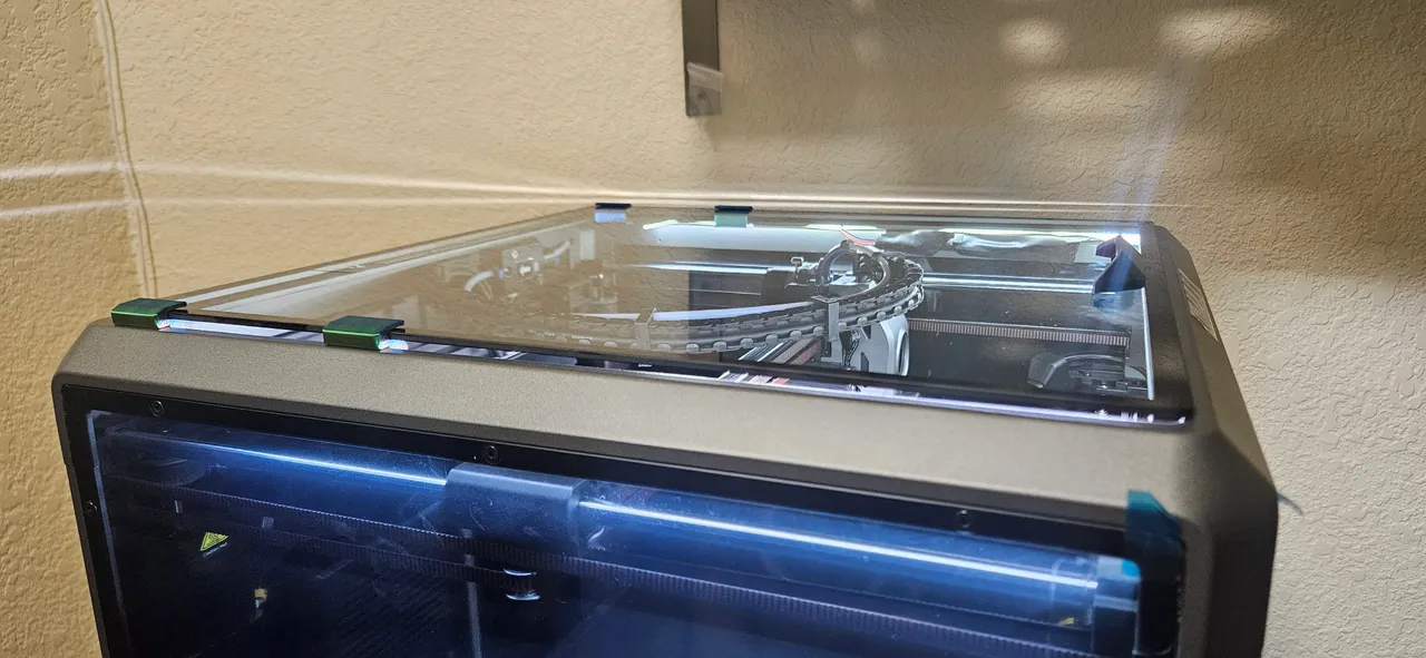 CREALITY K1 & K1 MAX glass Top Lid Riser & Slider clips by LTek ...
