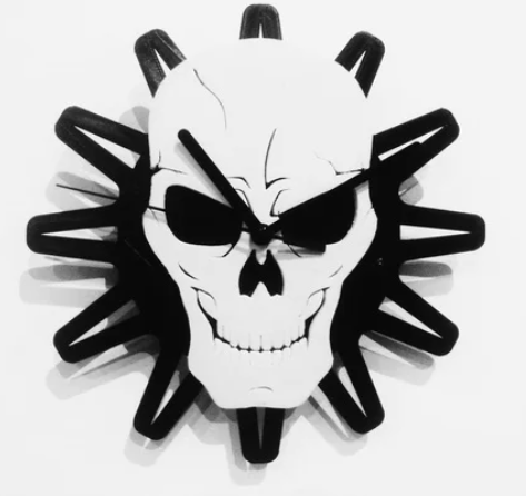 Miniatura 2 do modelo 3D Skull Clock