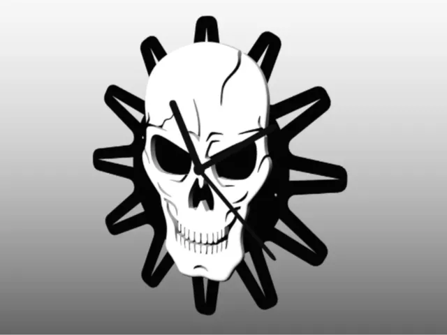 Skull Clock