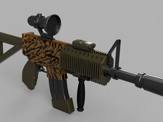 Fortnite Thermal Assault Rifle by Dsk001 | Download free STL model ...