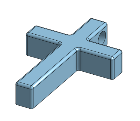 Cross Keychain