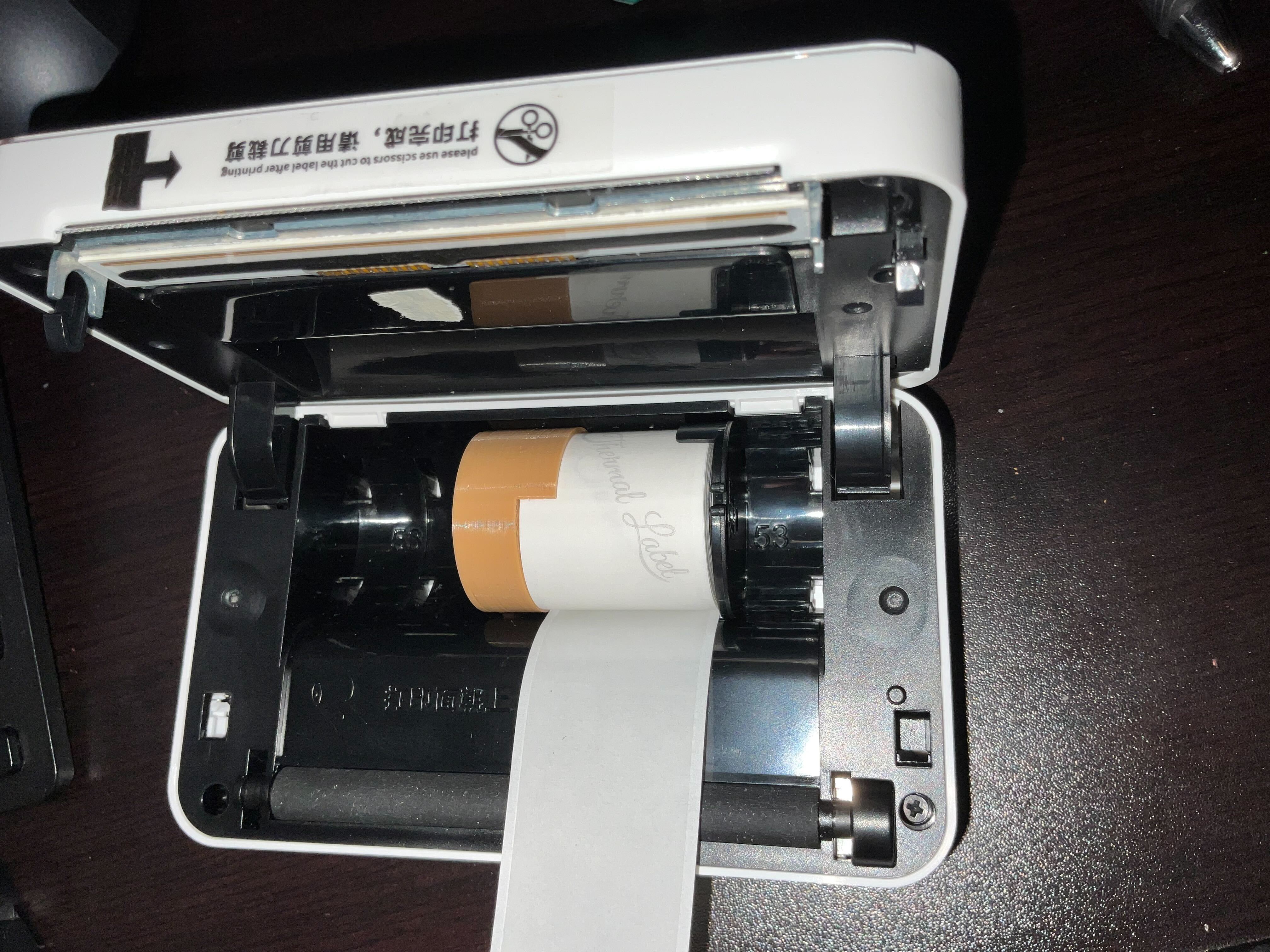 Phomemo M03as Thermal Printer 25mm Paper Spool Adapter By Mercy404 Download Free Stl Model 2314