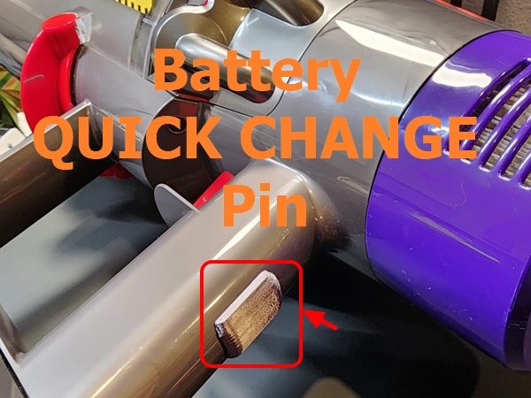 Dyson V10 Battery Quick Change Pin by BuildX, Download free STL model