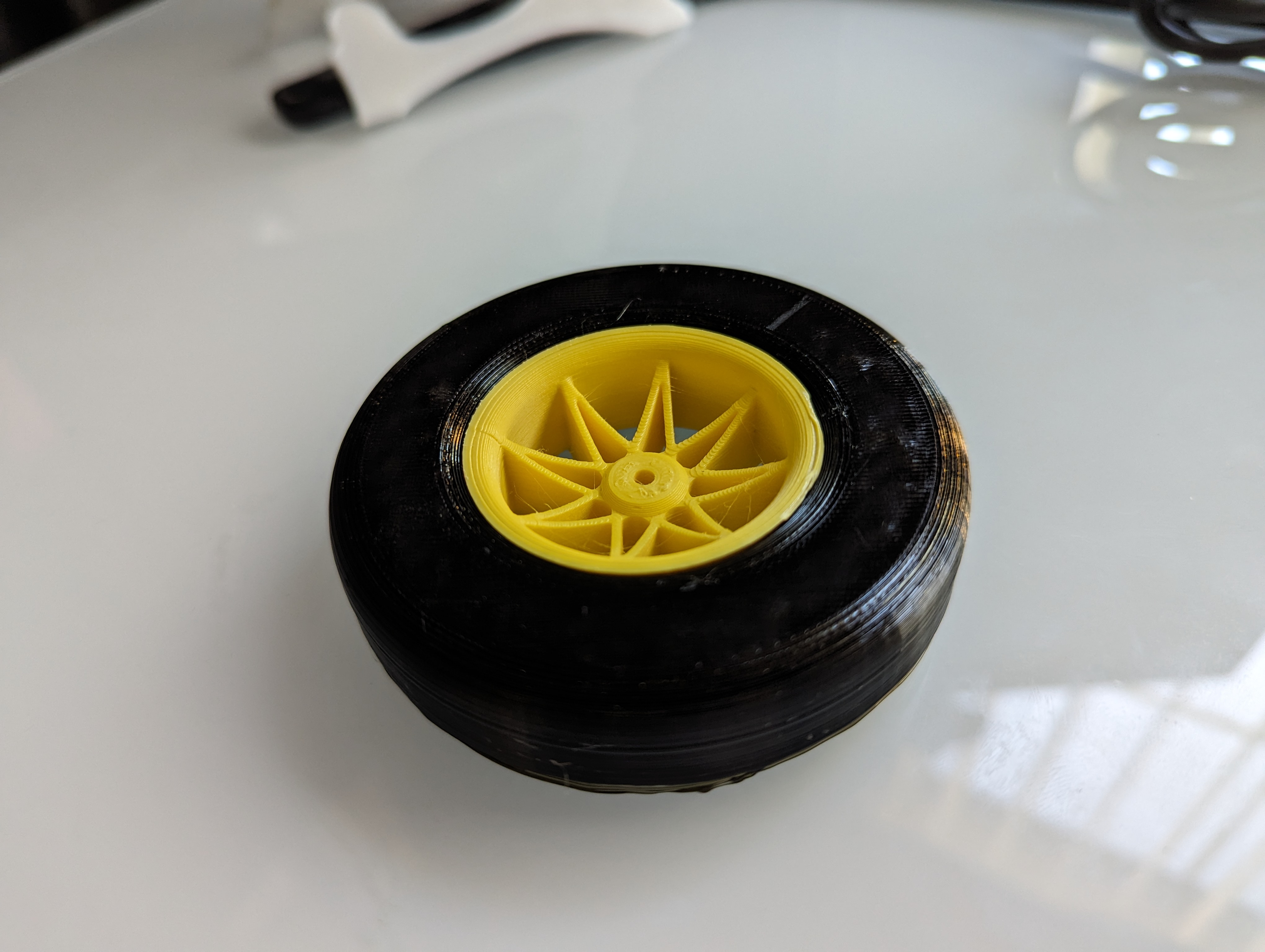Fat RC Plane Tires and Rims by Qrome Download free STL model