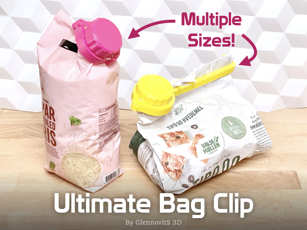 Ultimate Bag Clip (with Lid easy access!) by GlennovitS 3D Download