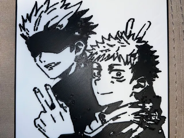 JJK Itadori and Gojo 2D Art