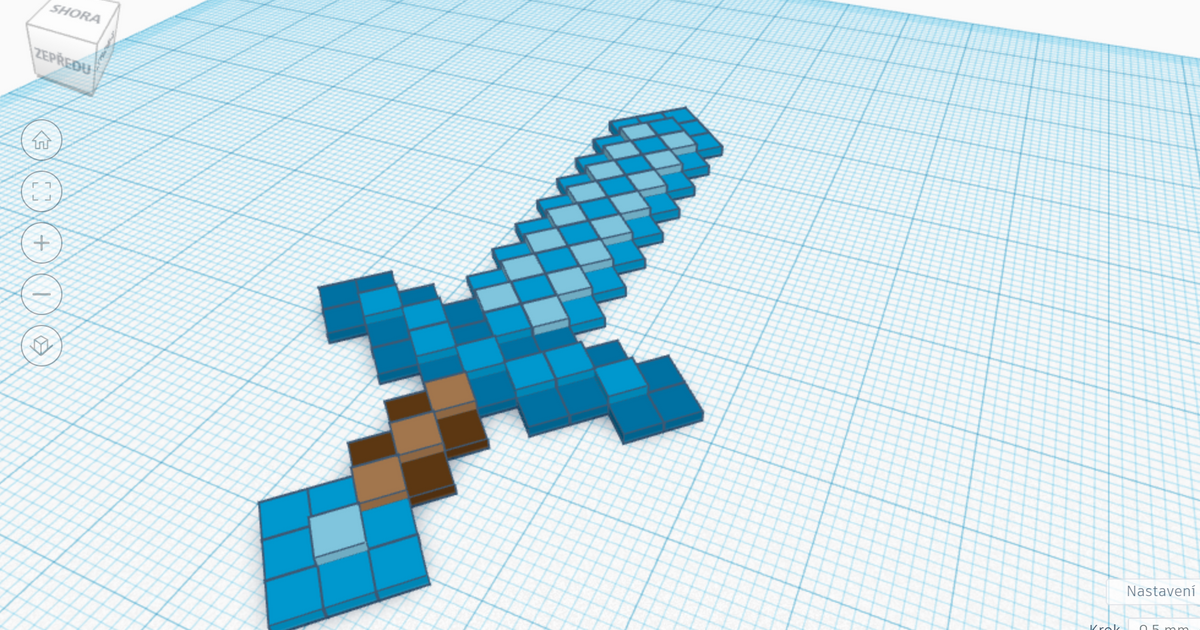 Minecraft sword by patrik | Download free STL model | Printables.com