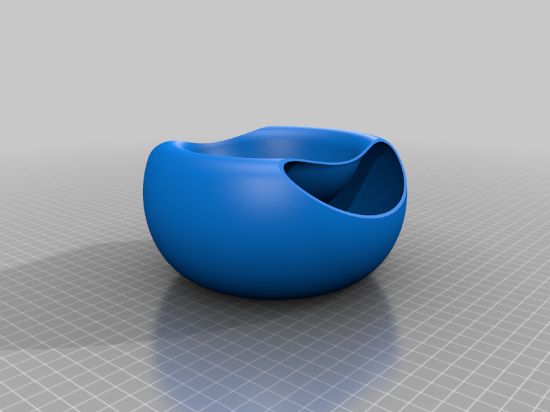 No support double-sided pistachio bowl