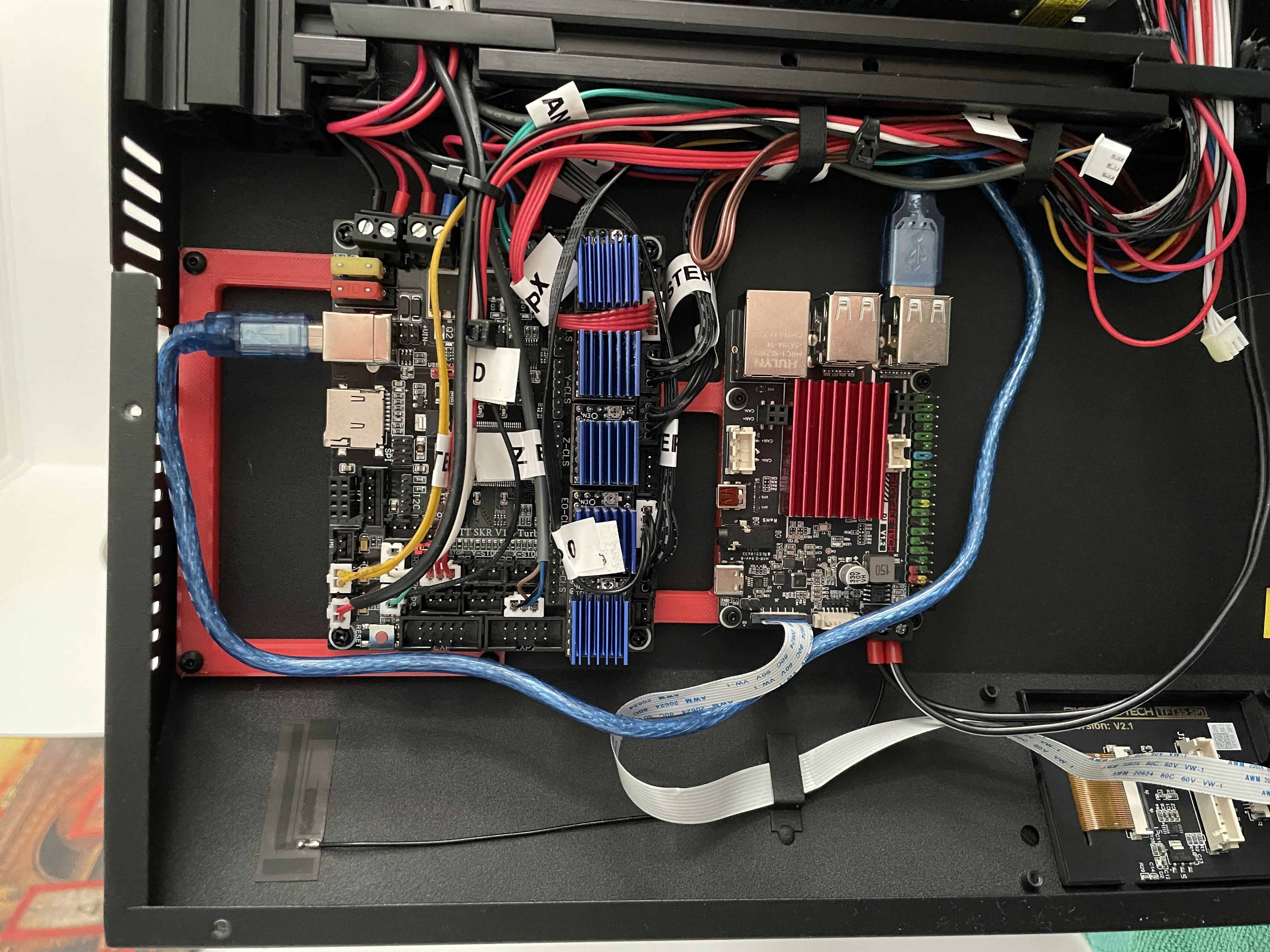 Custom Board mount for the Artillery Genius + BTTPi v1.2