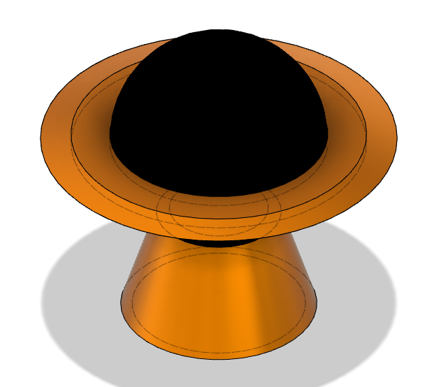 BLACK HOLE tree topper