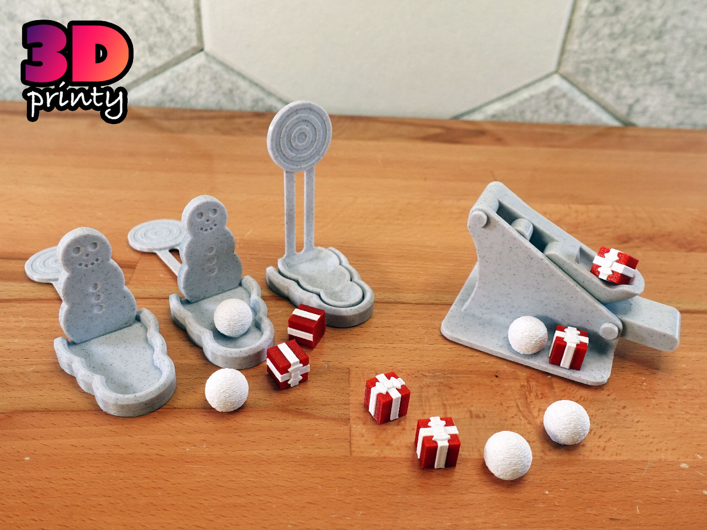 Pumpkin Chunkin Catapult - Winter Theme