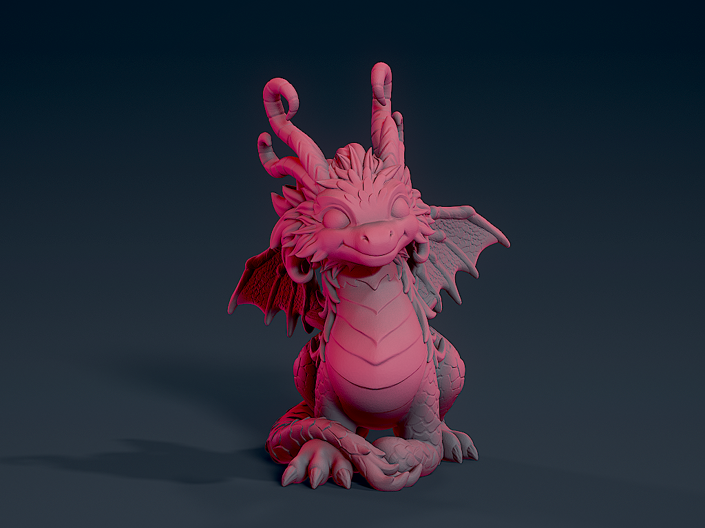 Miniatura 2 do modelo 3D Cute Dragon 2