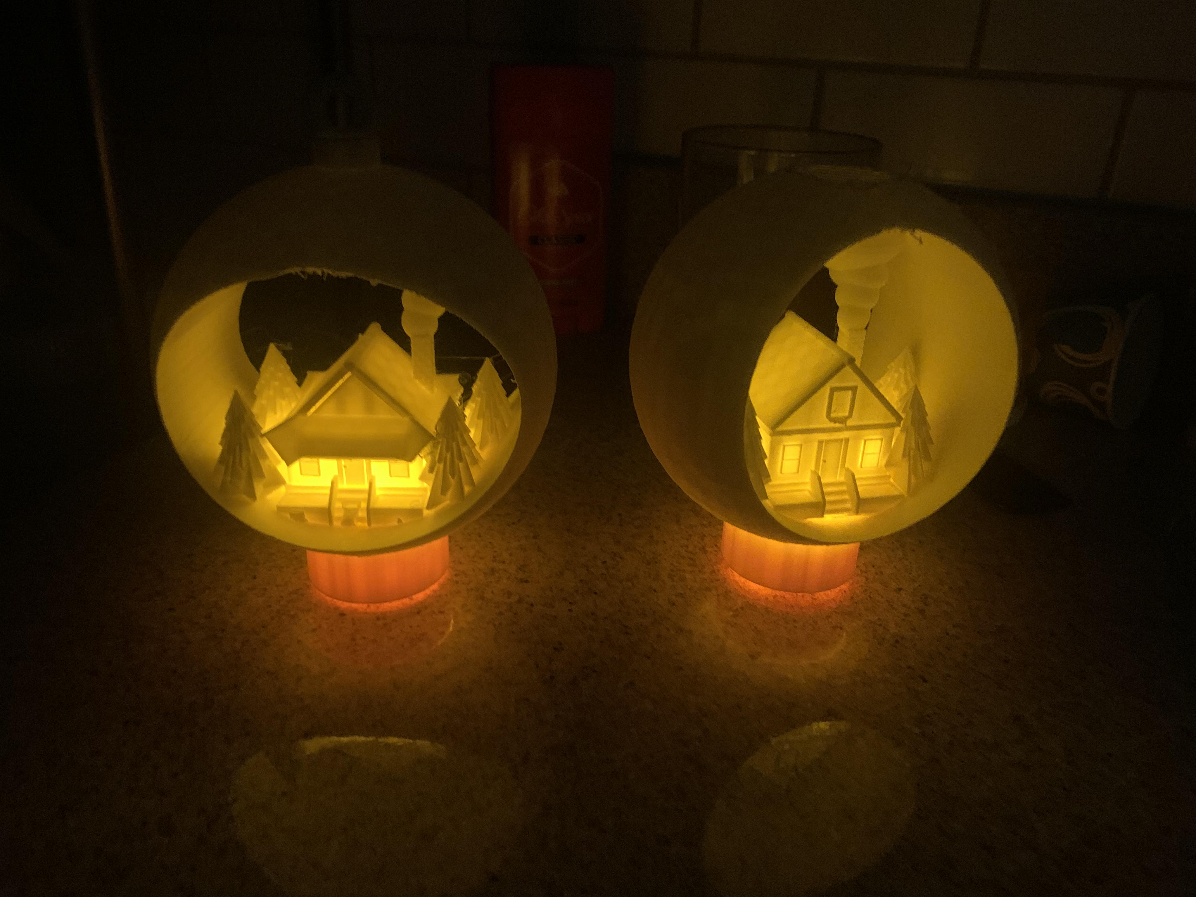 Tea Light House Ornament