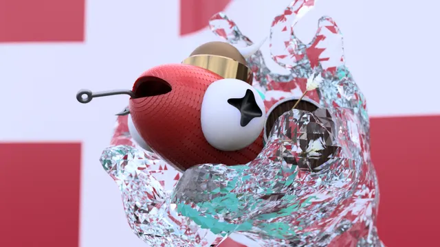 Viking Fish with Splash Stand