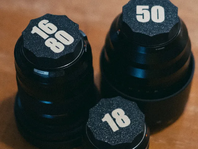 Fuji Lens Caps with Numbers for Multicolor printers