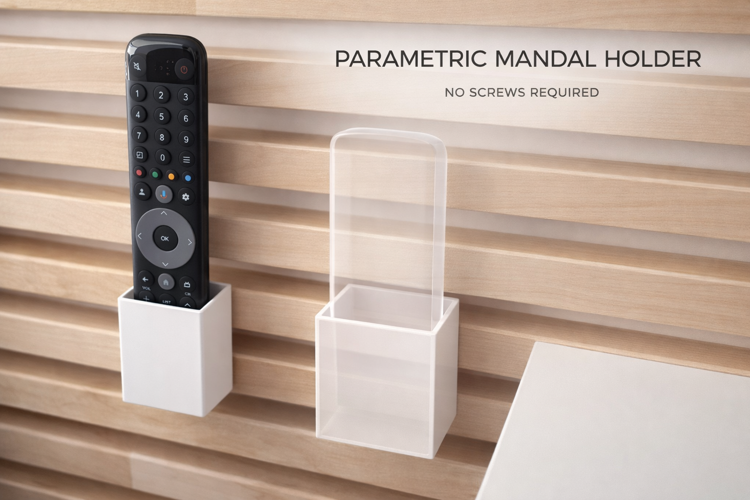 Parametric IKEA Mandal Bed Headboard Holder (No Screws Needed!)