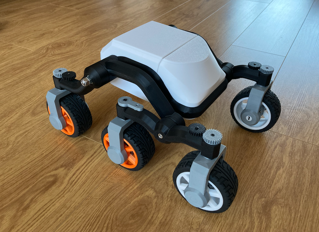 Six-wheeled RC rover mods
