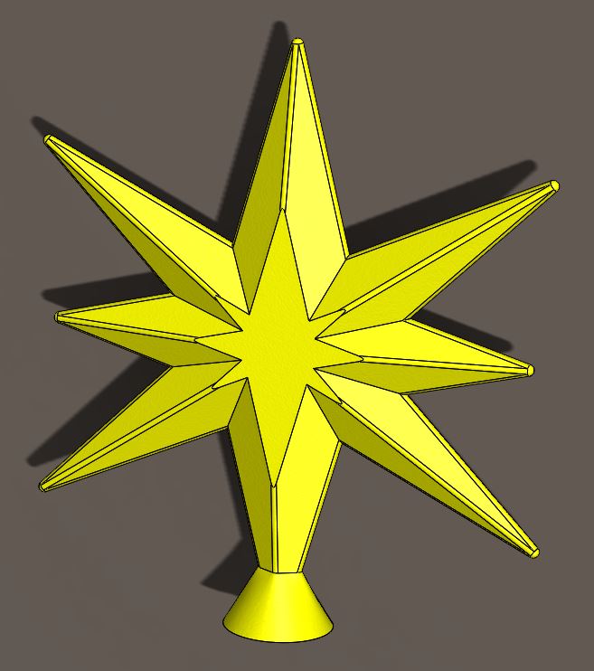 Nativity Star Tree Topper por Oldegregg Descargar modelo STL gratuito