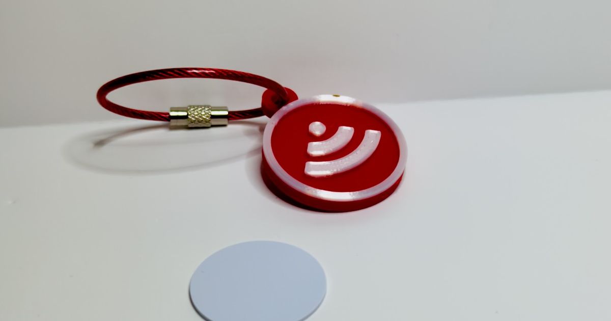 NFC Tag holder by Jake Download free STL model