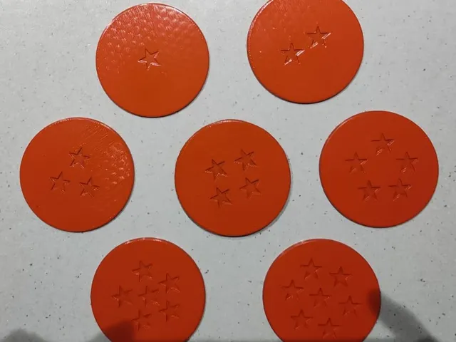 Dragon Balls Coasters with case