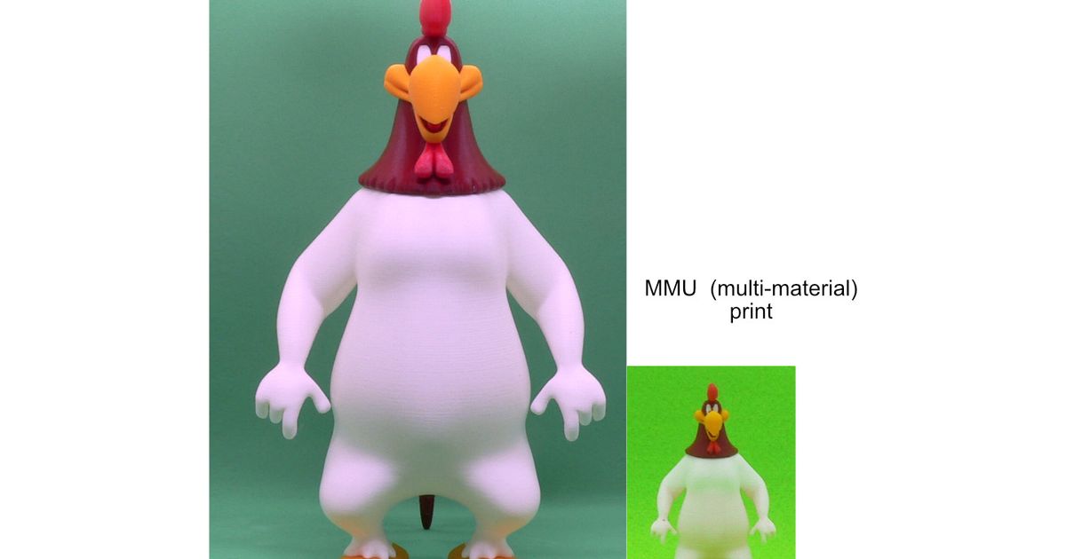 Foghorn Leghorn - MMU by reddadsteve | Download free STL model ...