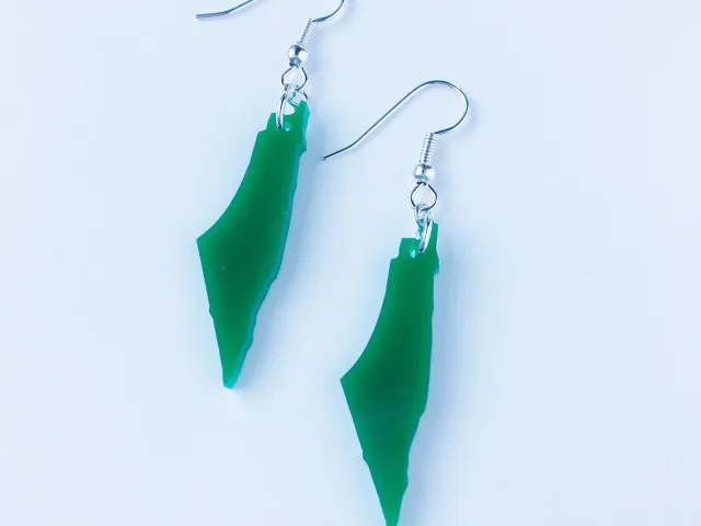 Mini Palestine Map Earring