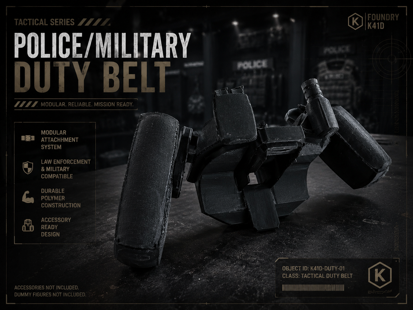 Dummy 13 Modular Duty Belt for Police/Military