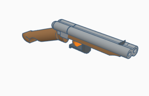 double barrel shotgun toy\prop