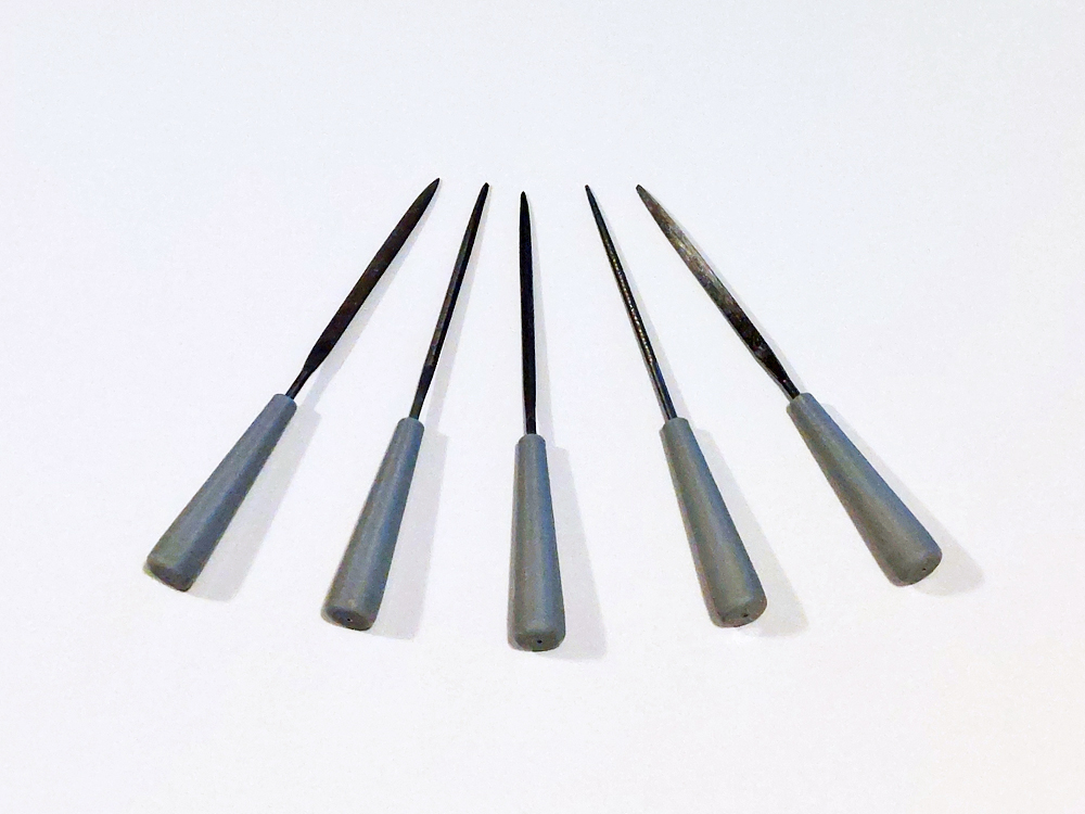 Hobby / Miniature File Handle for 3mm Round Tangs by SteveJohnsen