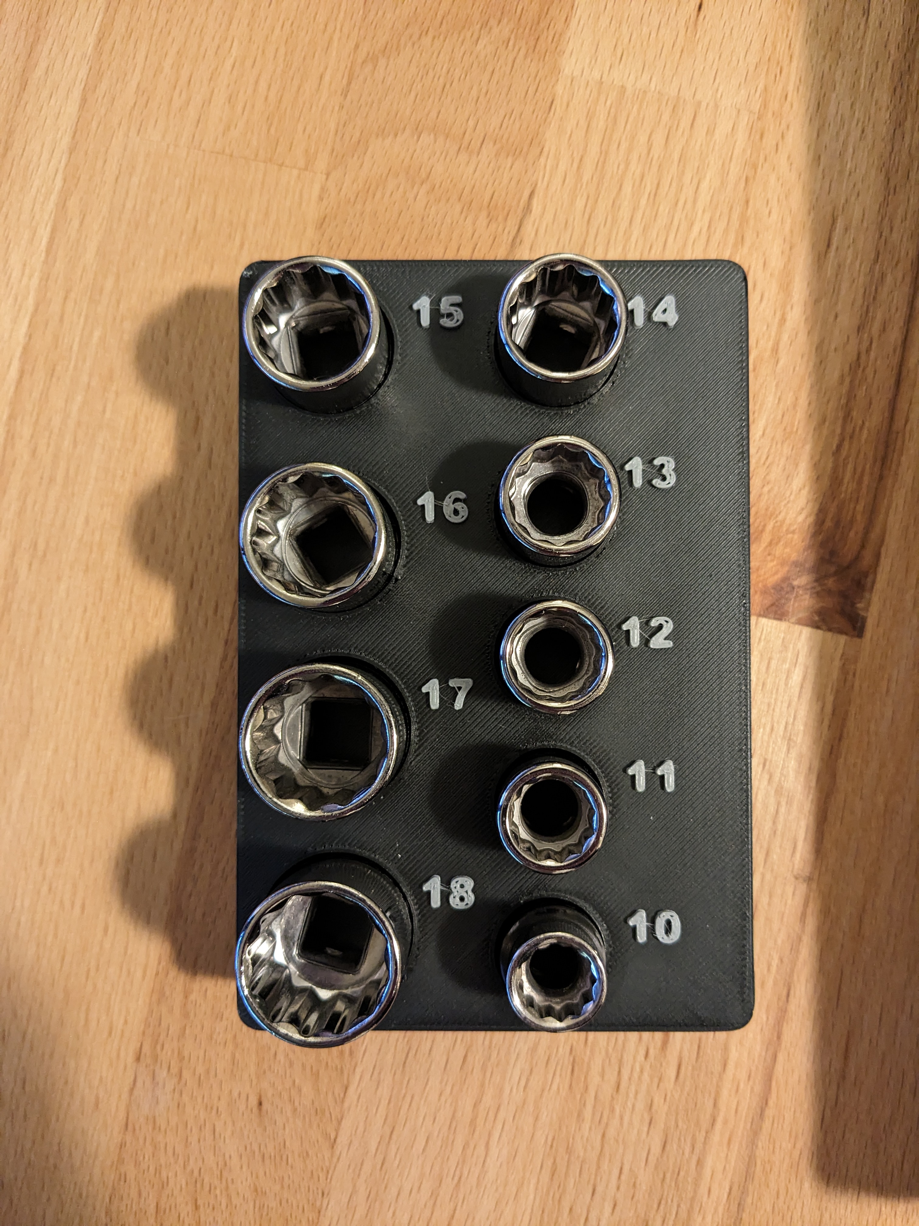 Gridfinity Craftsman 3/8th in. Drive Socket Set Holders