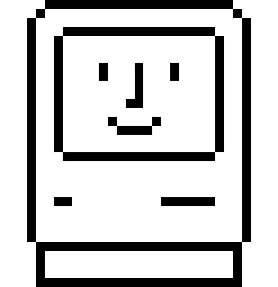 Happy Mac (Pixel Art) by GamerMechanic81 | Download free STL