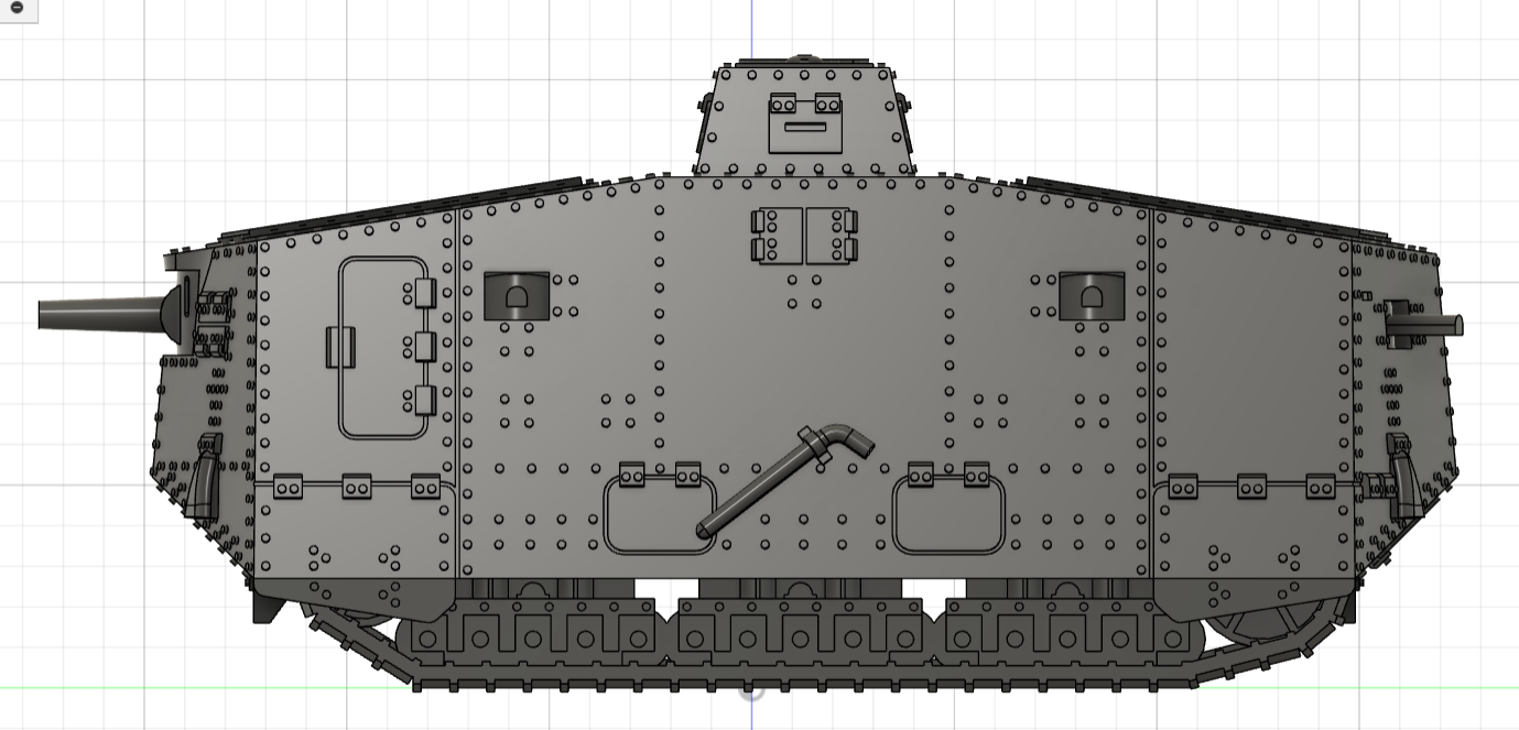 A7V- WW1 German Tank by DeltaX | Download free STL model | Printables.com