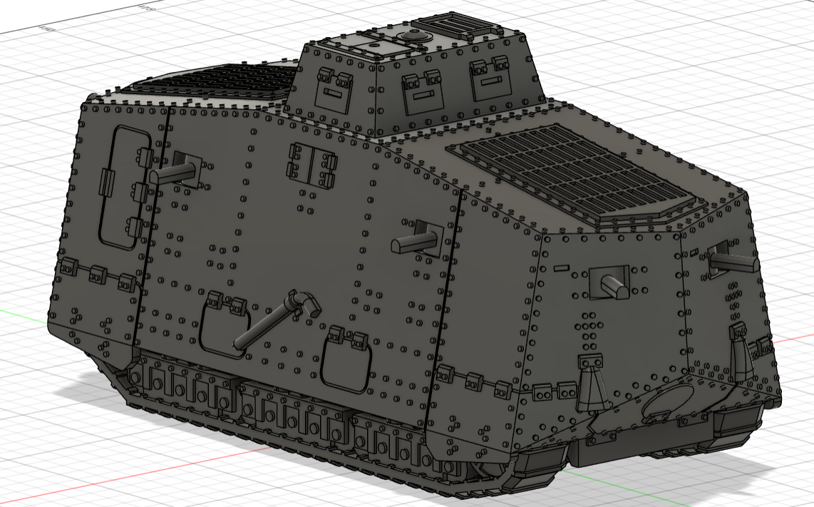 A7V WW1 German Tank By DeltaX Download Free STL Model Printables a7v-ww1-german-tank-by-deltax-download-free-stl-model-printables