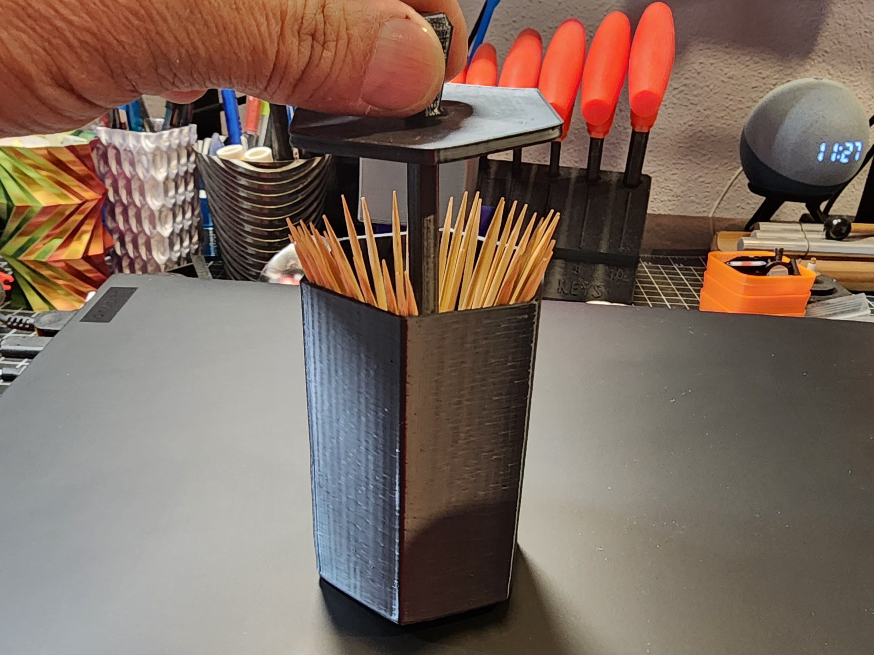 Miniatura 3 do modelo 3D #0116 Toothpick Dispenser <Hexagonal>