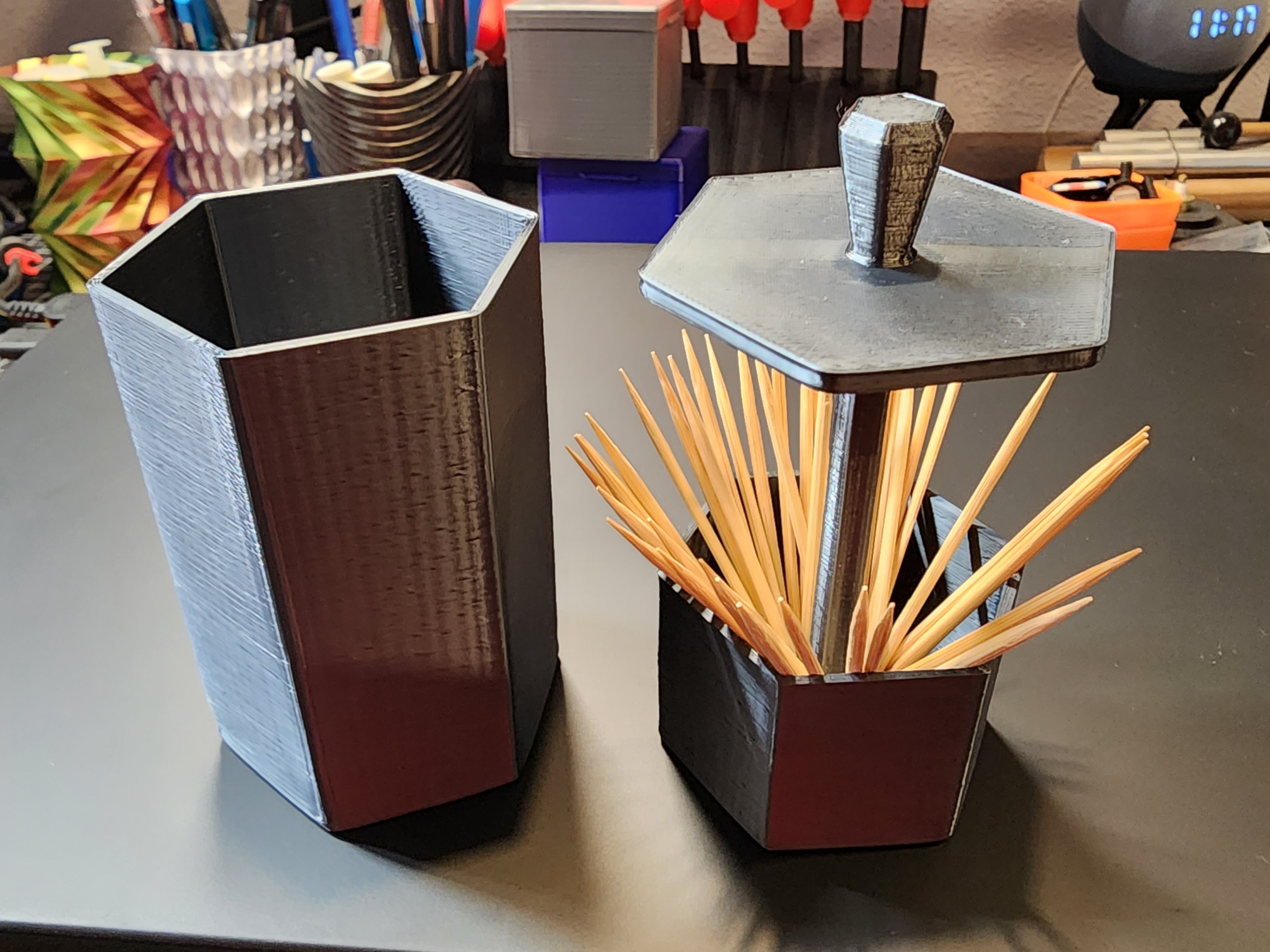 #0116 Toothpick Dispenser <Hexagonal>