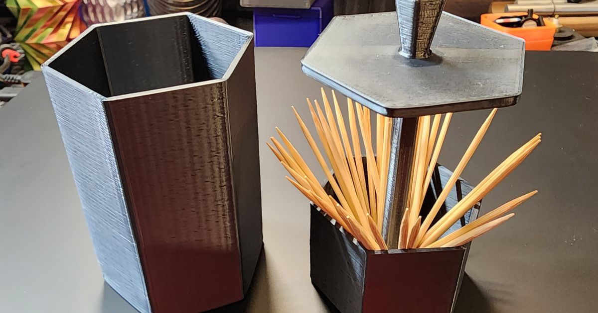 0116 Toothpick Dispenser by BuildX Download free STL model