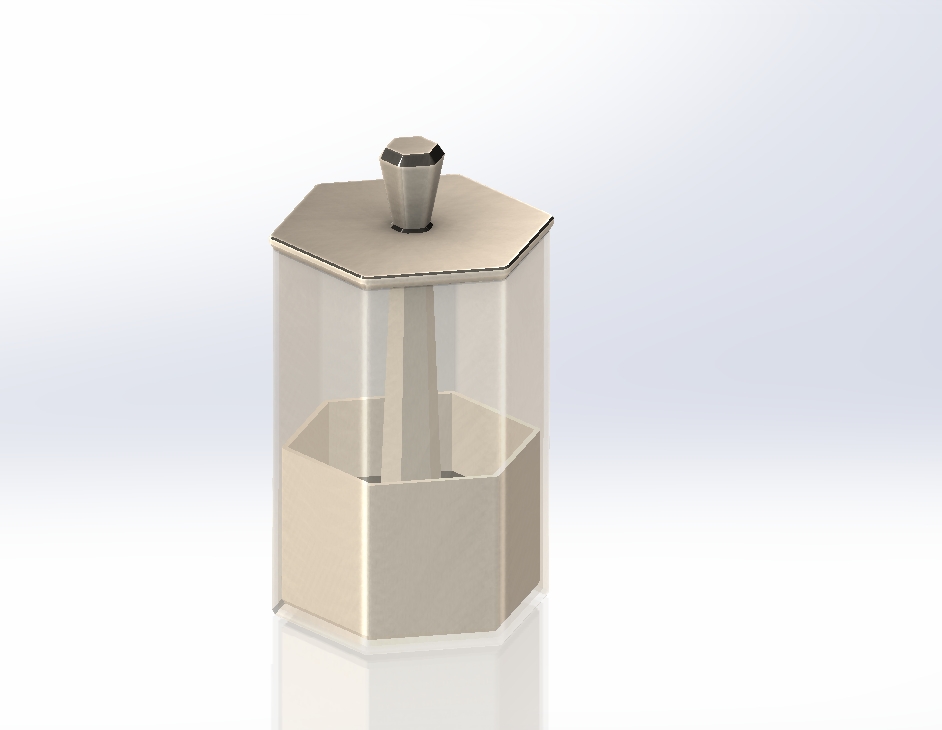 Miniatura 5 do modelo 3D #0116 Toothpick Dispenser <Hexagonal>
