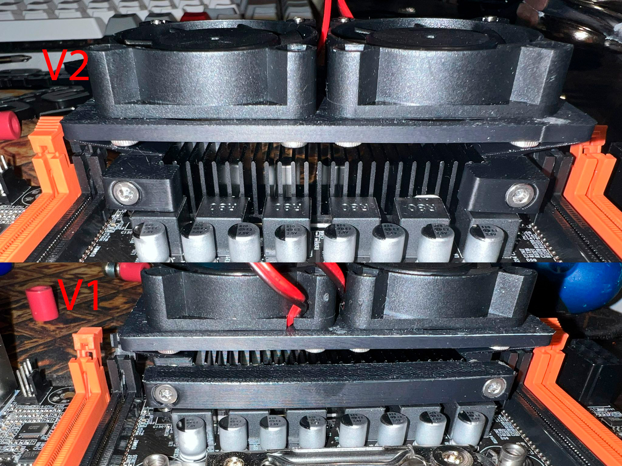 VRM fan cooler for aliexpress Qiyida X99 ED4 board - V2 by jon ...