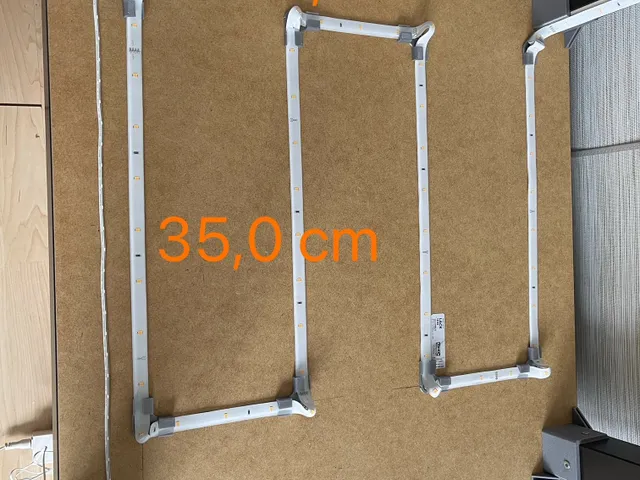 Fixing IKEA-LED strips on LACK-Table