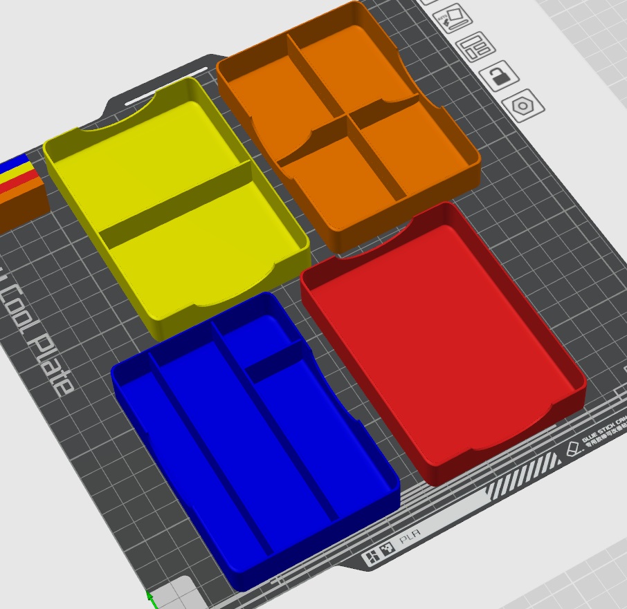 Stackable trays fixed by Timmer Download free STL model